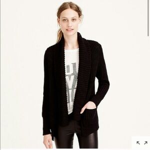 J. Crew Women’s Chunky Knit Open Front Cardigan Cotton